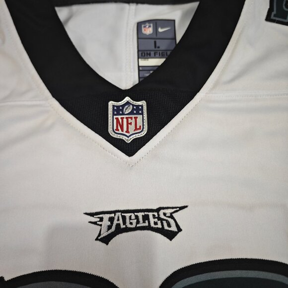 Nike Saquon Barkley Philadelphia Eagles Super Bowl LIX White Jersey No. 26 - Picture 2 of 6